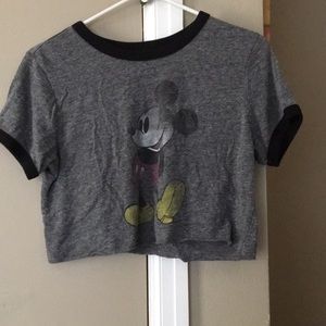 Cropped Mickey Mouse shirt